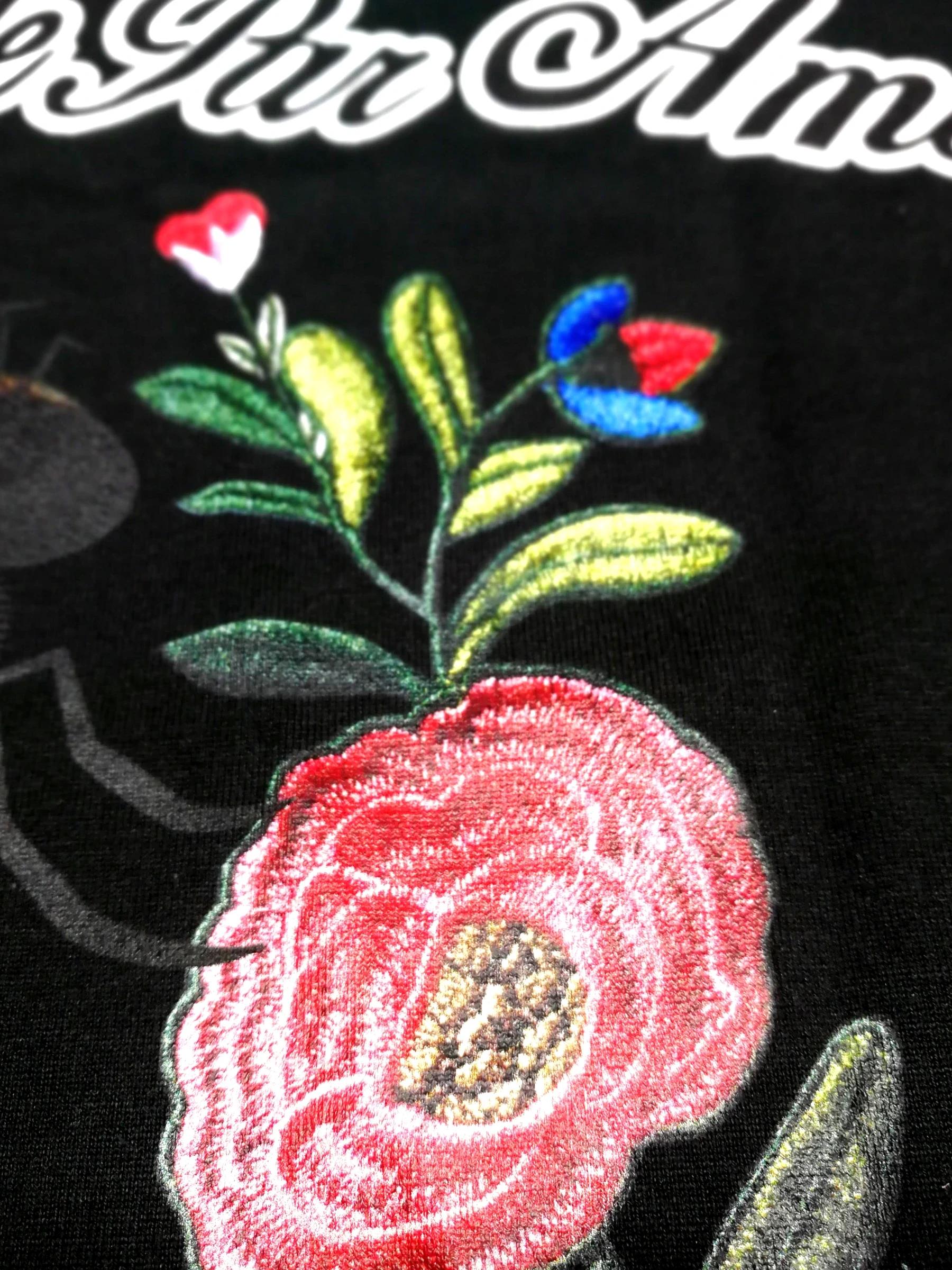 Embriodery Imitation with Digital Printing - Waterbase white with Digital done by Macrofast