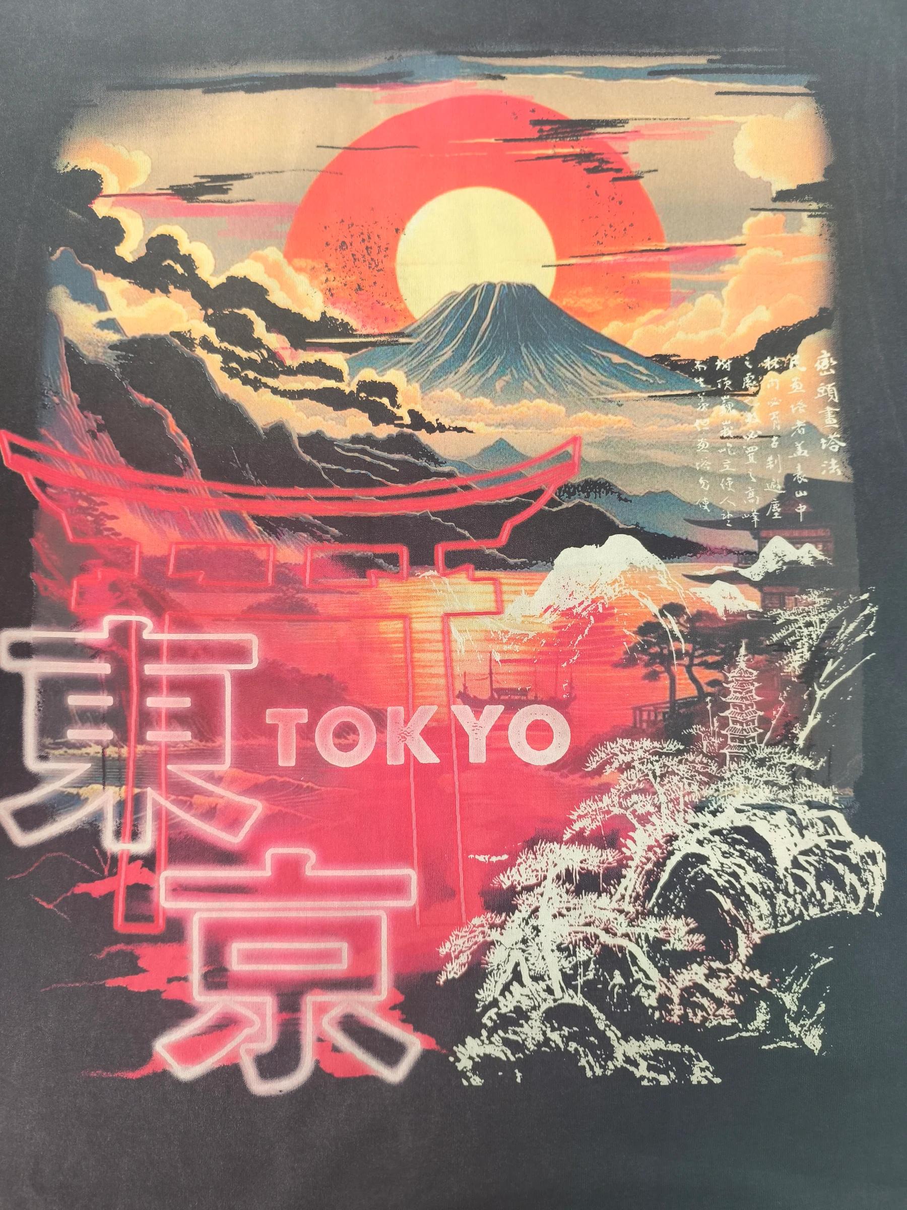 Discharge with Digital printing done by Macrofast.